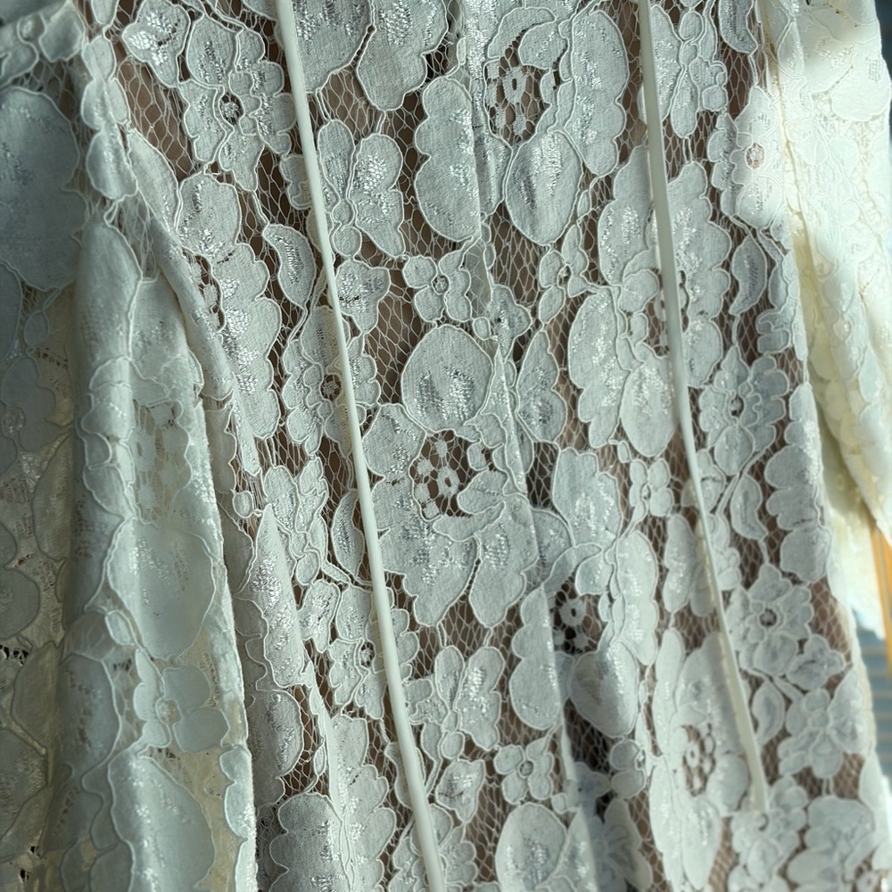 WAYF Elegant White Lace Dress. XS. - Picture 4 of 7